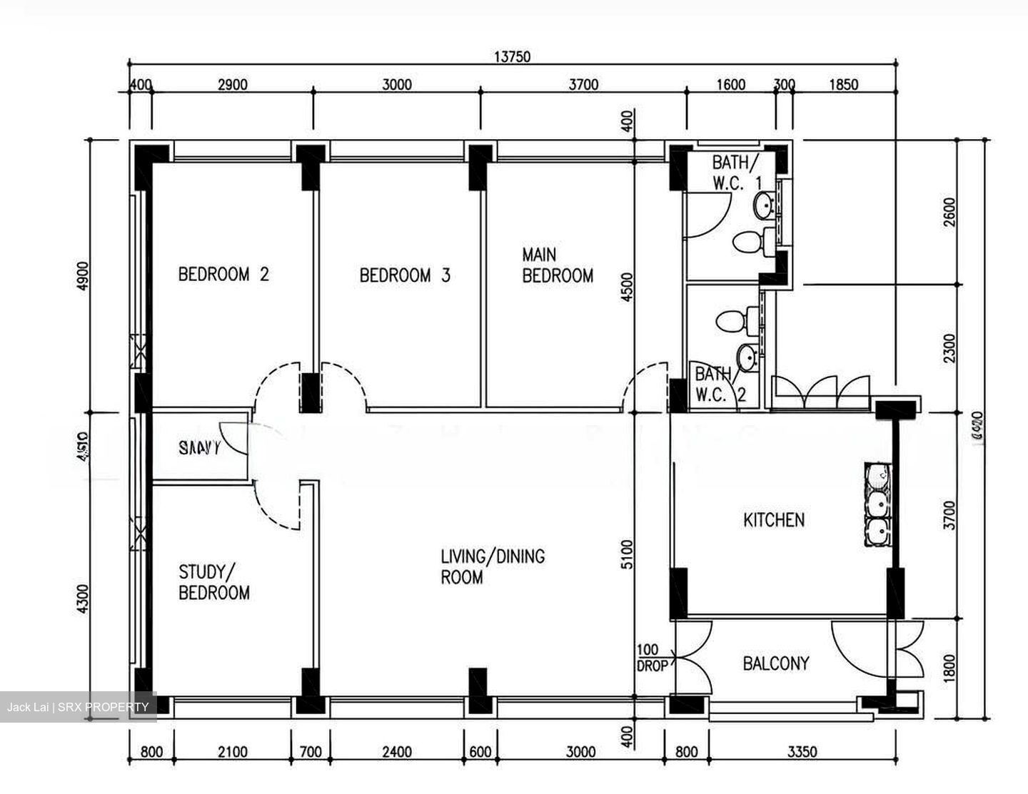 Blk 97 Toa Payoh Palm Spring (Toa Payoh), HDB 5 Rooms #557150111
